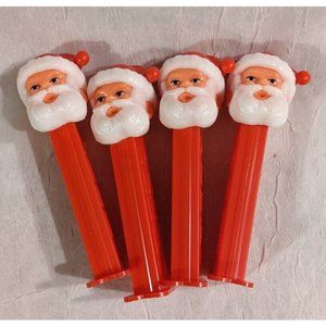 Lot of 4 Santa Claus 1980 PEZ Dispenser Holiday Christmas Slovenia Vintage 80s